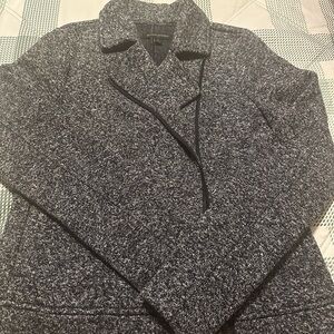 Banana Republic Navy and Gray Knit Sweater